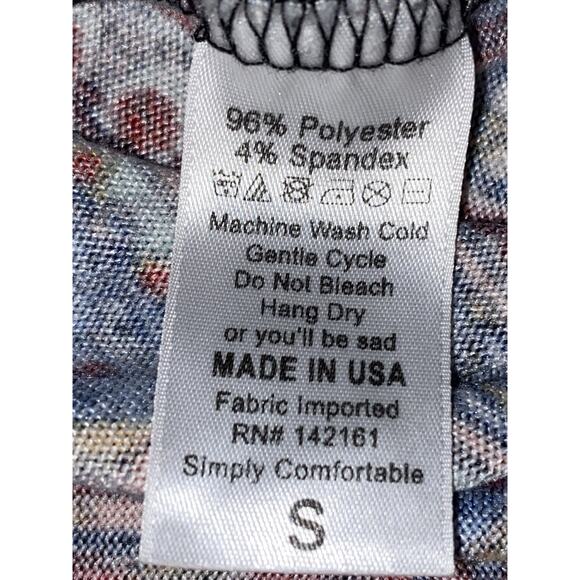 LuLaRoe Carly Dress Small – Boho Geometric Print High-Low Swing A-Line SS - Picture 5 of 6